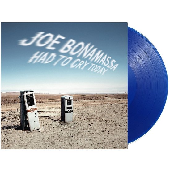 Albumhoes 'Had to Cry Today' van Joe Bonamassa met blauwe vinyl.