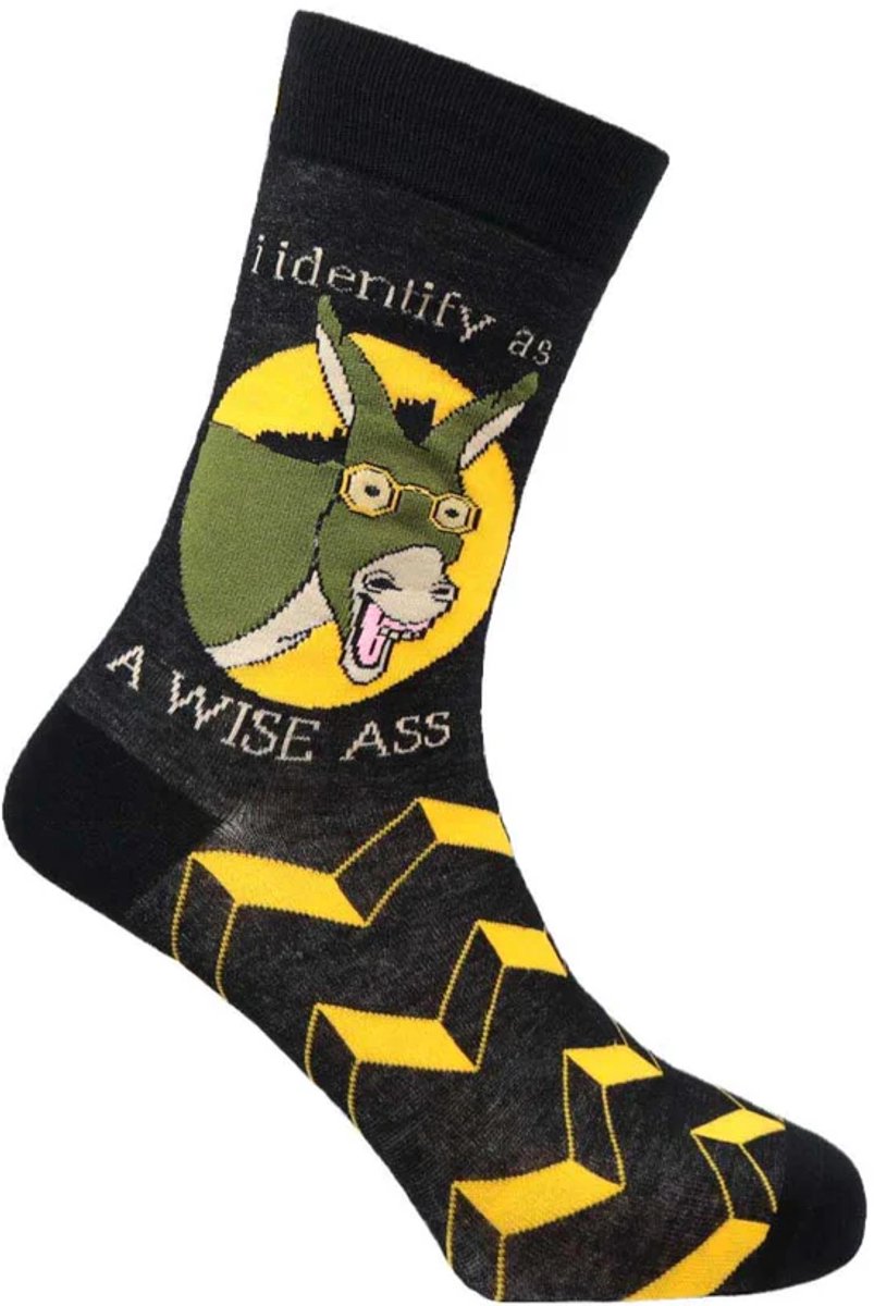 SEXY SOCKS Wise ass Sokken met grappig design natuurlijke bamboe gebreide sokken Verjaardag cadeautje Kerstcadeau Christmas Gift Funny Socks voor hem & haar sokken Volwassenen Grappige en Leuk en Vrolijke sokken Dames & Heren unisex One Size Fits All