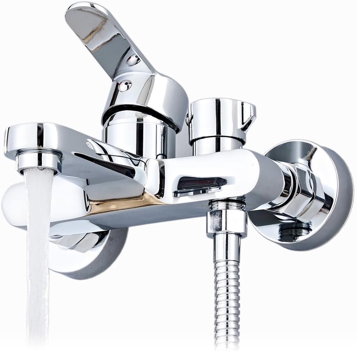 Badkraan Doucheset - Kraan Met Handdouche - Douchen & Baden - Vijf Straalsoorten - 150mm S