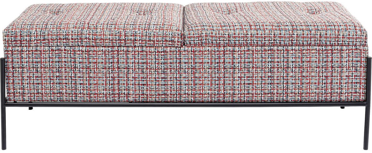 Borst bank Iceland 120x40cm rood Kare Design