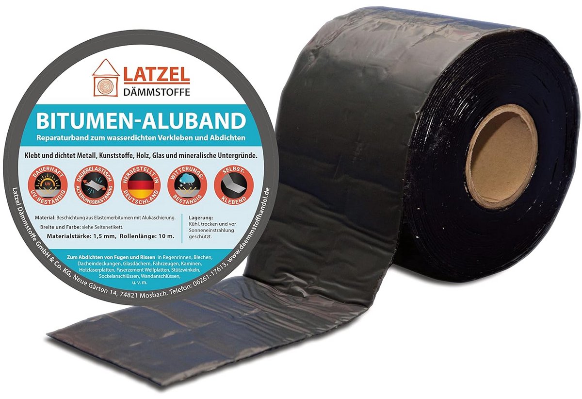 Waterdichte Reparatietape Zelfklevend Bitumen - 50mm x 10m - Zwart