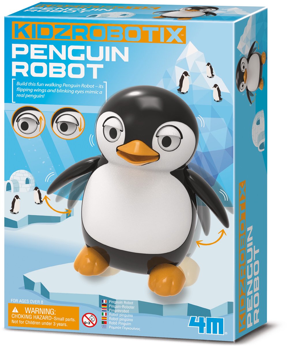 4M Wetenschap En Spel - Bouw Je Eigen Pinguïn Robot - Bouwpakket - Kidzrobotix - 8 Jaar