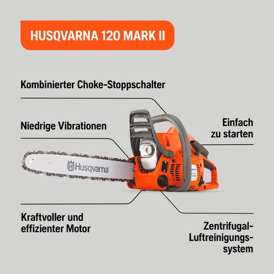 Husqvarna kettingzaag 120 markii ( a 1 st ) van Husqvarna — afbeelding 2