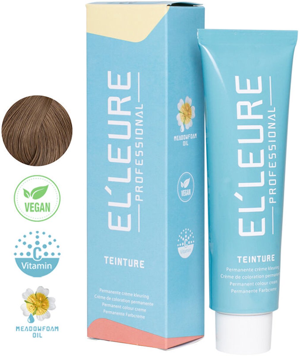 Elleure Haarverf - Teinture 7.3 midden goudblond - 100 ml