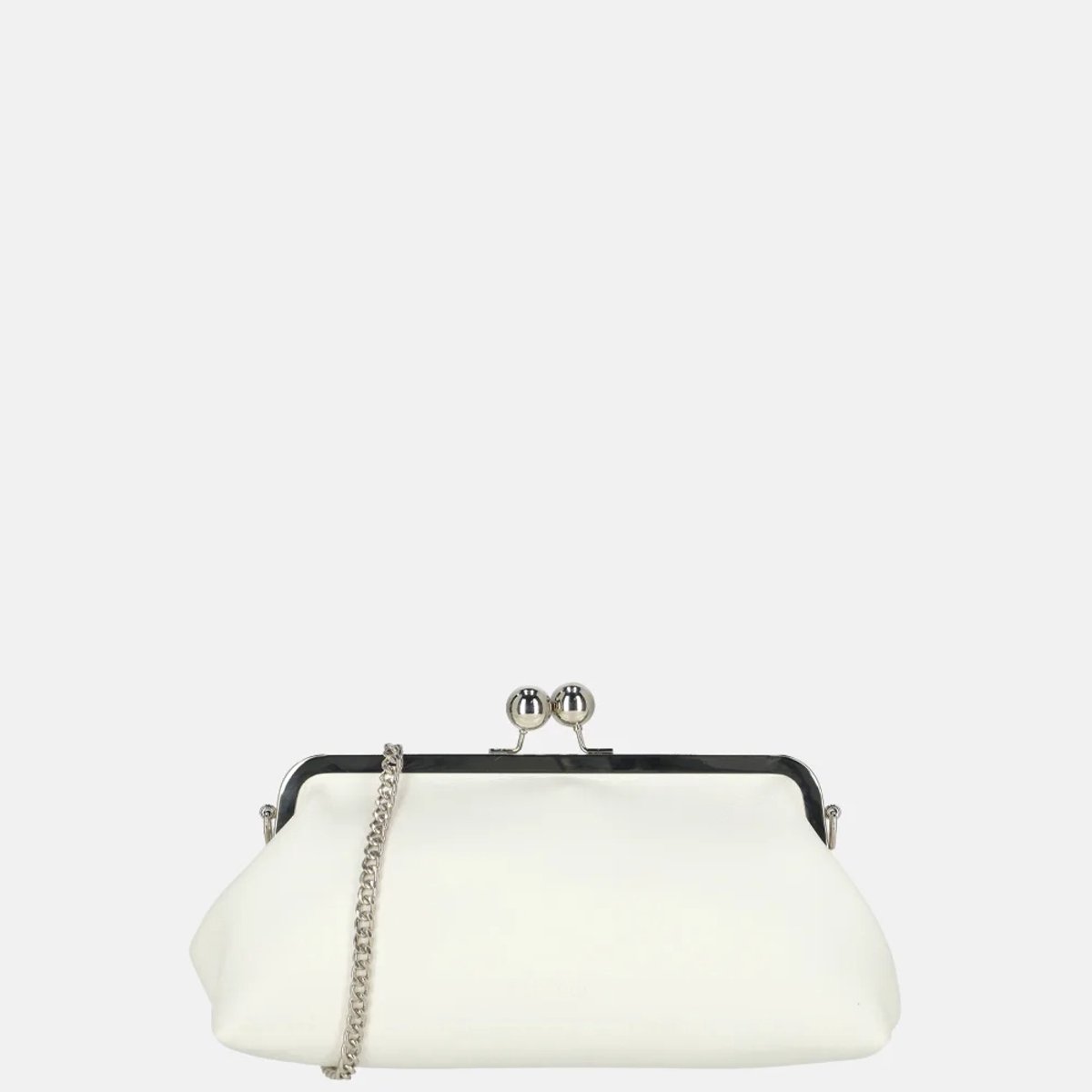 Bulaggi frame baguette clutch white