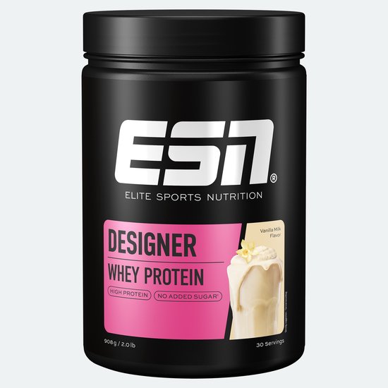 ESN Designer Whey Protein Poeder, Vanillemelk, 908 g — afbeelding 2