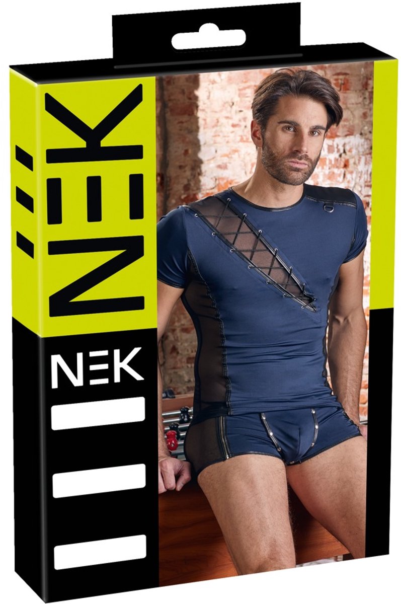 Stijlvolle Mannen Shirt met Fetish Elementen