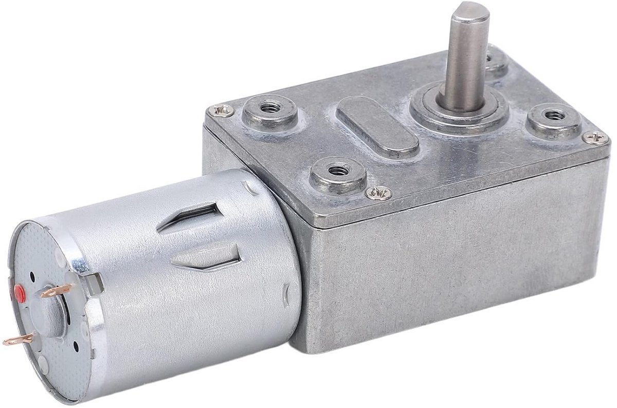 12V Wormwielkast Motor met Hoog Koppel en Omkeerbare Draairichting
