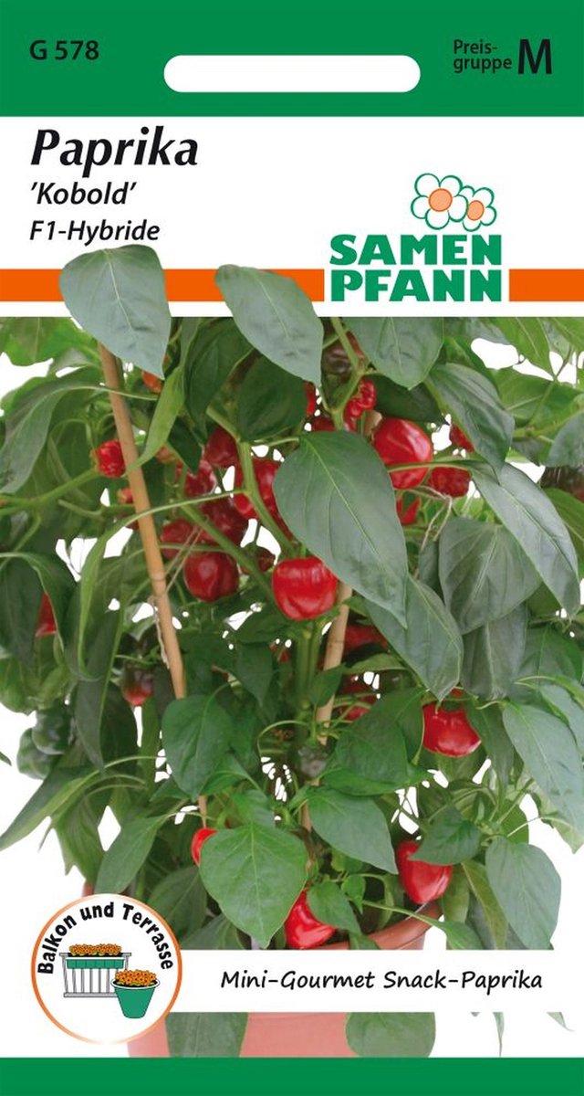 Paprika's, snackpaprika's, Kobold F1 - Groentezaden, paprikazaden