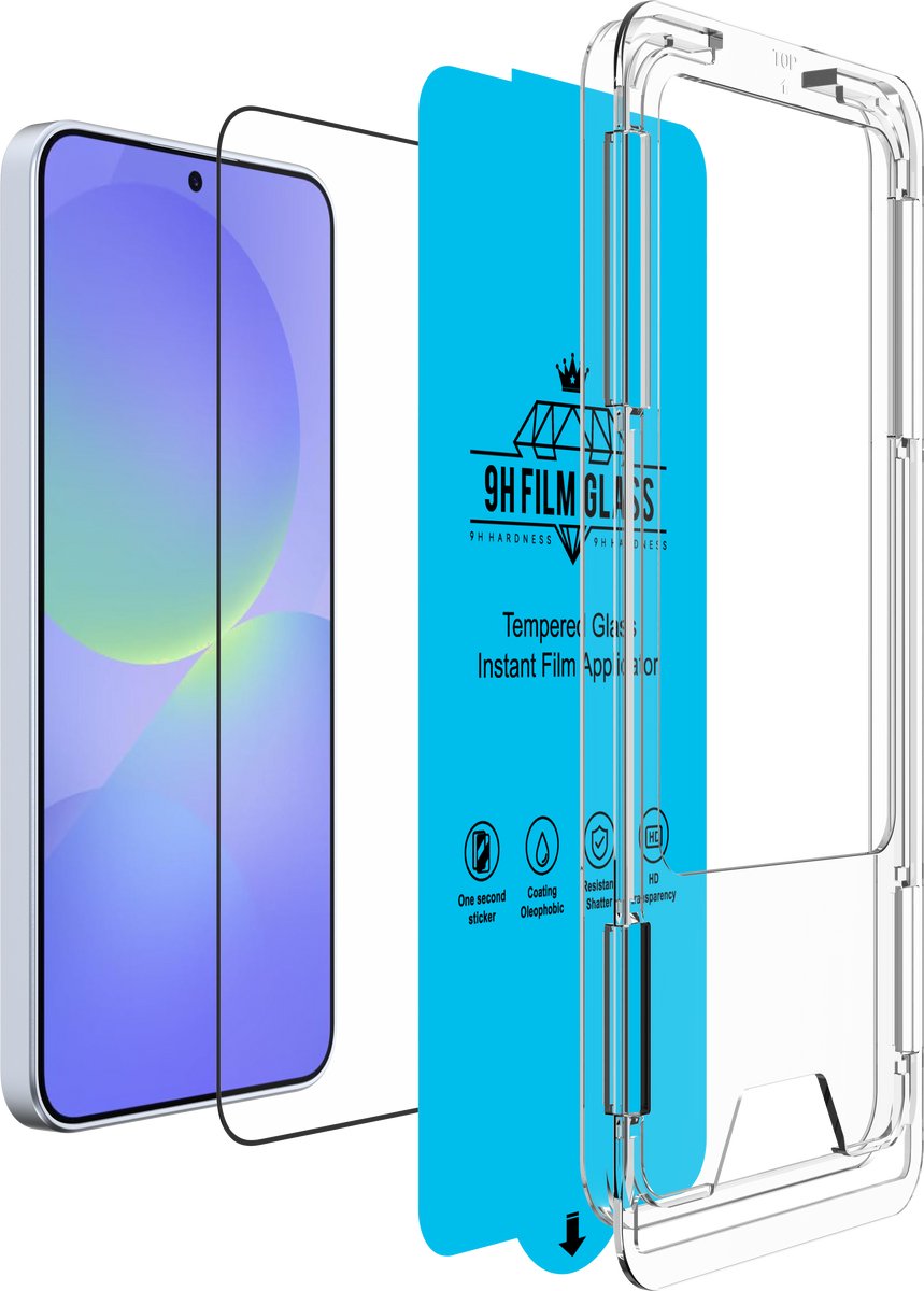 Cazy screenprotector geschikt voor Samsung Galaxy A37 - Screenprotector met Applicator