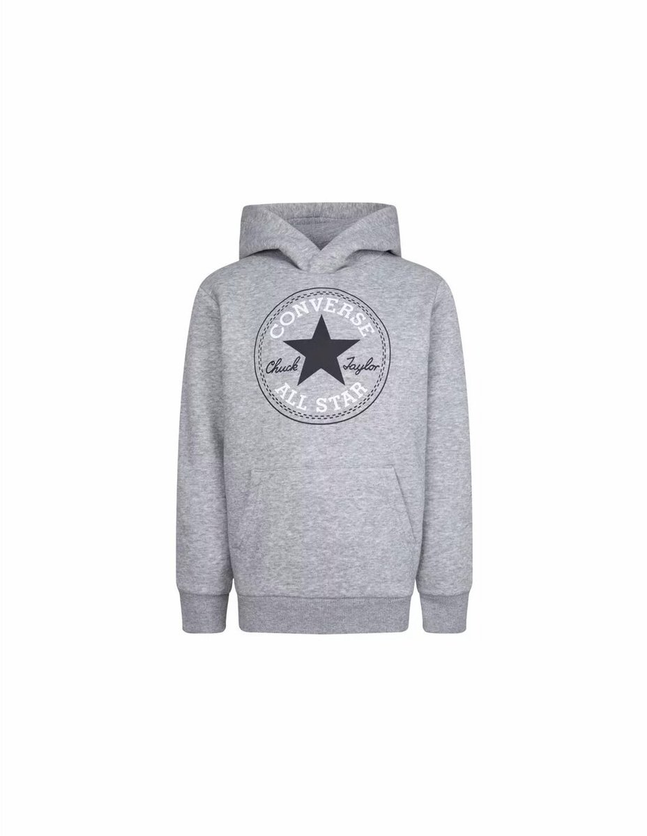 Junior Hoodie Converse Fleece CTP Core Po Grijs