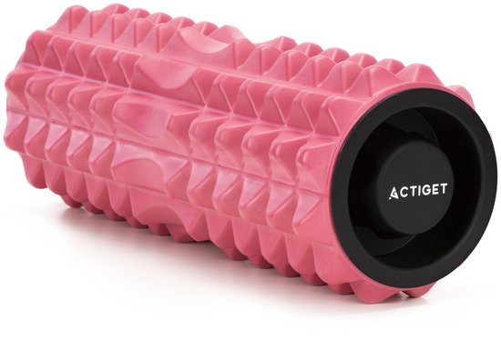 Actiget® Foamroller | Foam Roller | Medium Hardheid | Triggerpoints | 33 cm | Roze