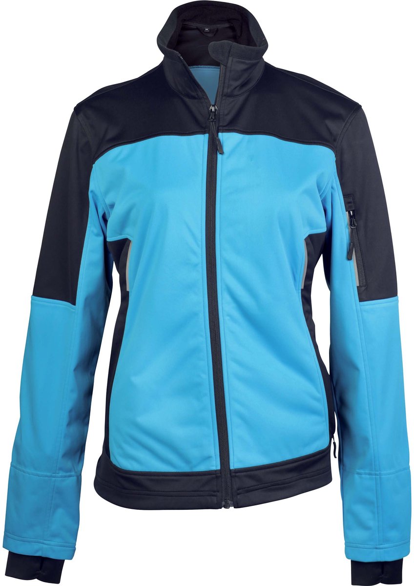 Damesjas Kariban Softshell Bicolore Grijs
