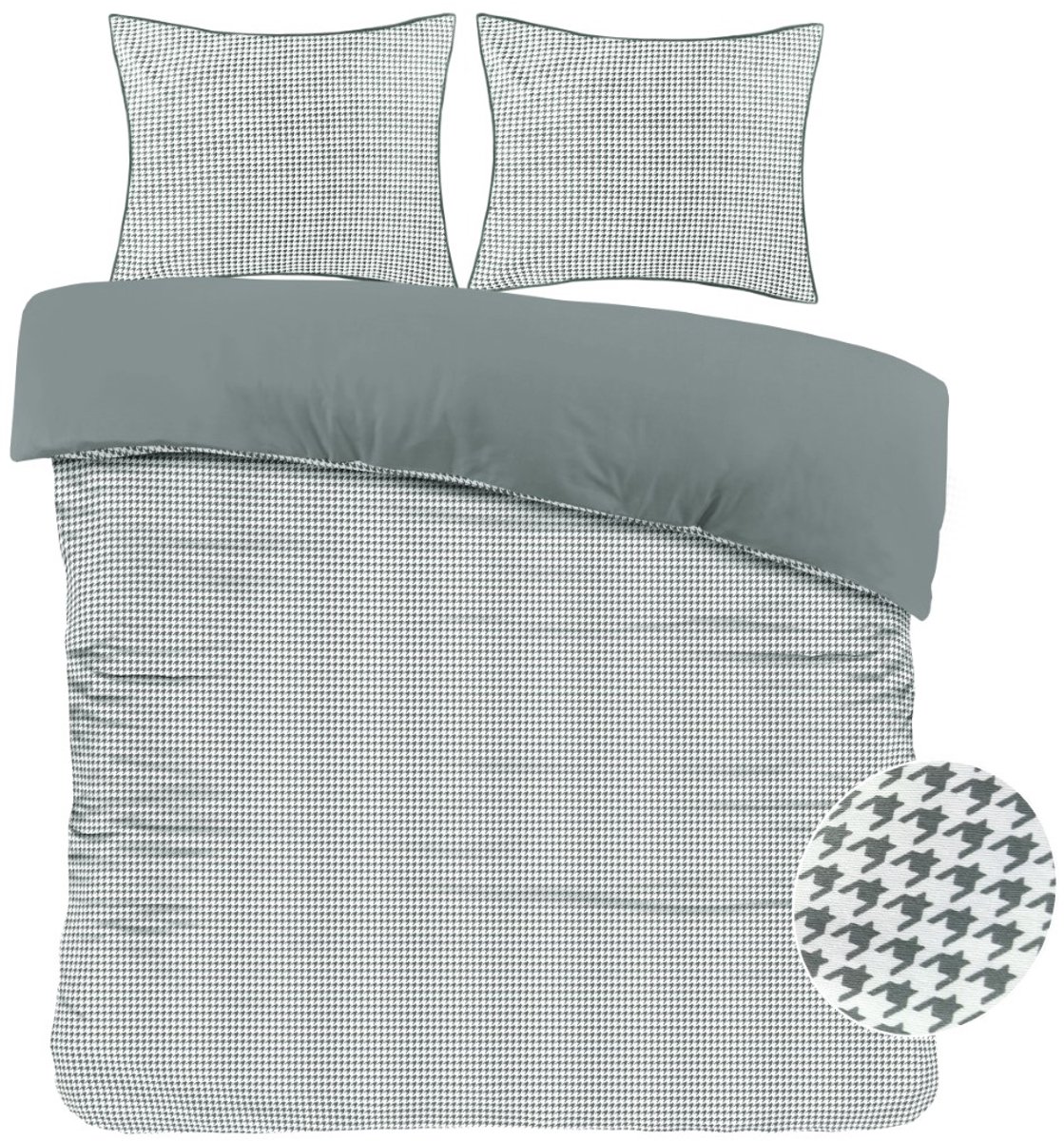 Papillon Joep Dekbedovertrek - Lits-jumeaux - 240x200/220 cm - groen