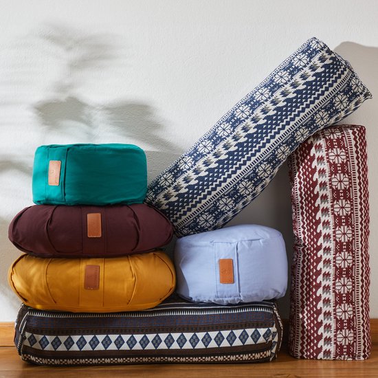 #DoYourYoga - Yoga kussen - »Ganesh« - halve maan meditatiekussen met bio-organische Spelt vulling - 45x30x14 cm - zwart van #DoYourYoga — afbeelding 2