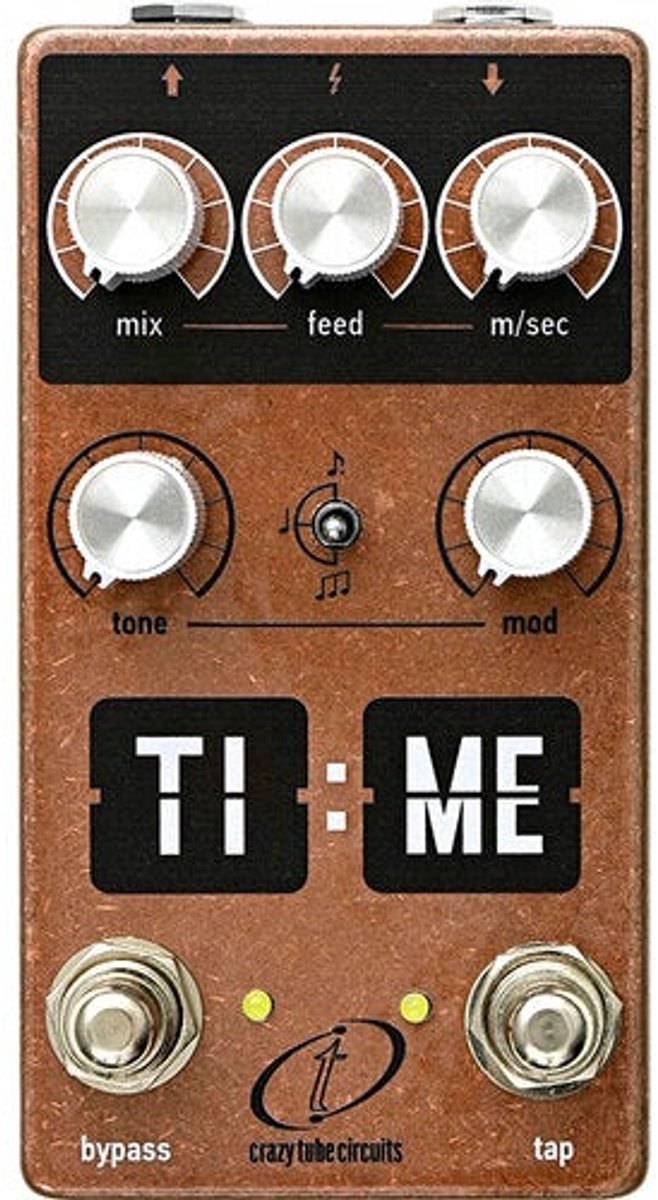 Crazy Tube Circuits TI:ME Mk3 delay effectpedaal met tap tempo