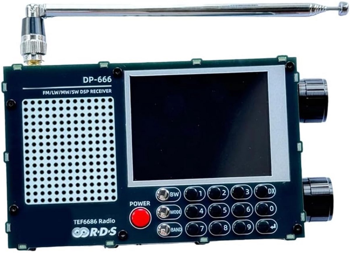Draagbare Volledige Band Radio met FM AM Kortegolf en Kleurenscherm
