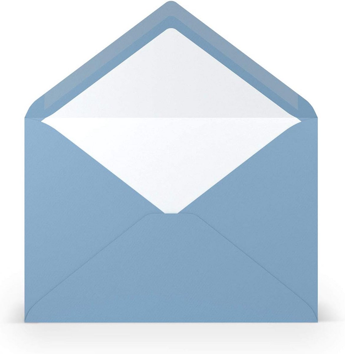 DIN C5 Enveloppen Donkerblauw Geribbeld Lichtblauw 100 g/m² Zonder Venster Natte Sluiting
