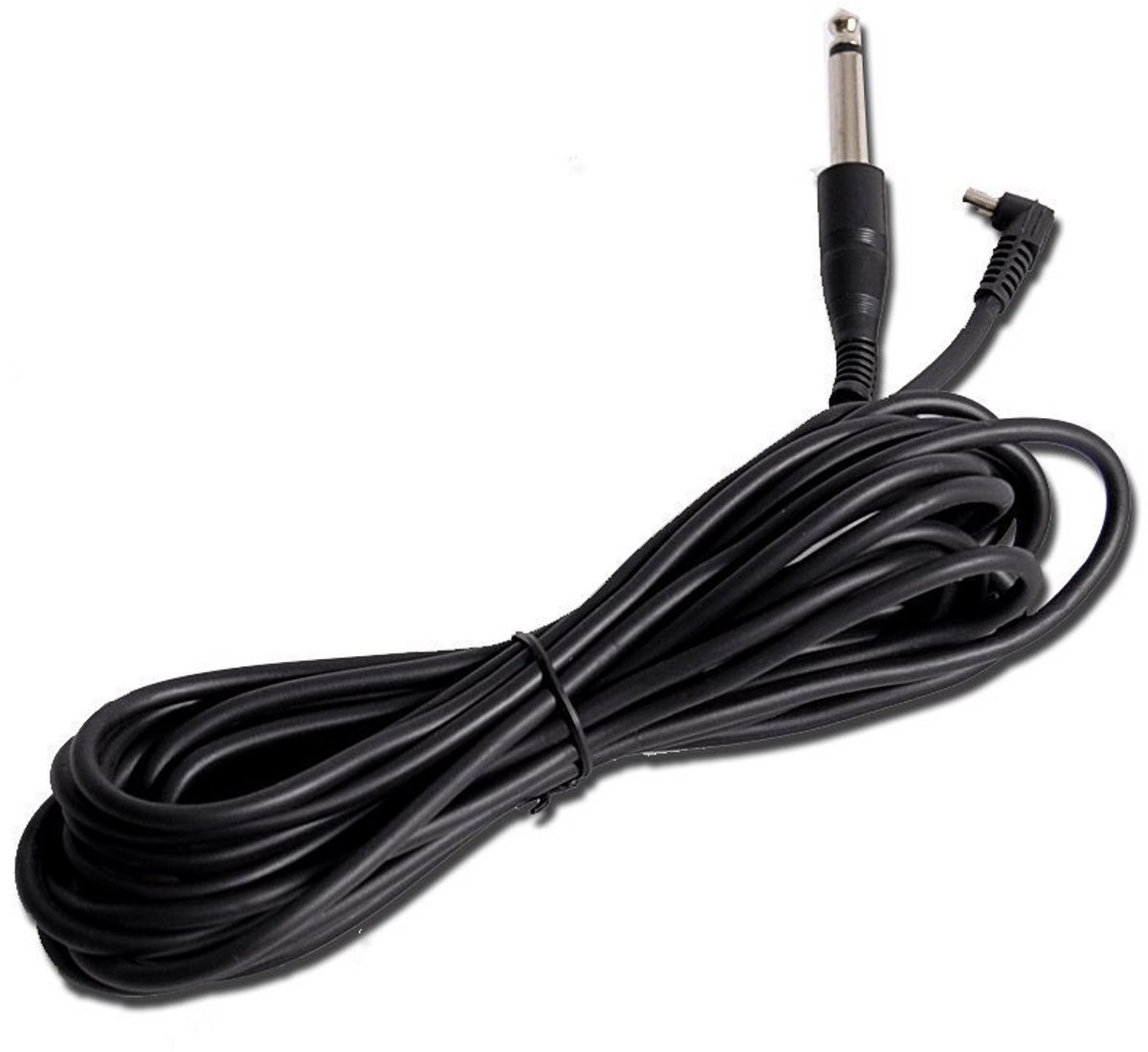 5 Meter PC Sync Kabel 6.35mm Mono Stekker voor Studioflitsers en Camera