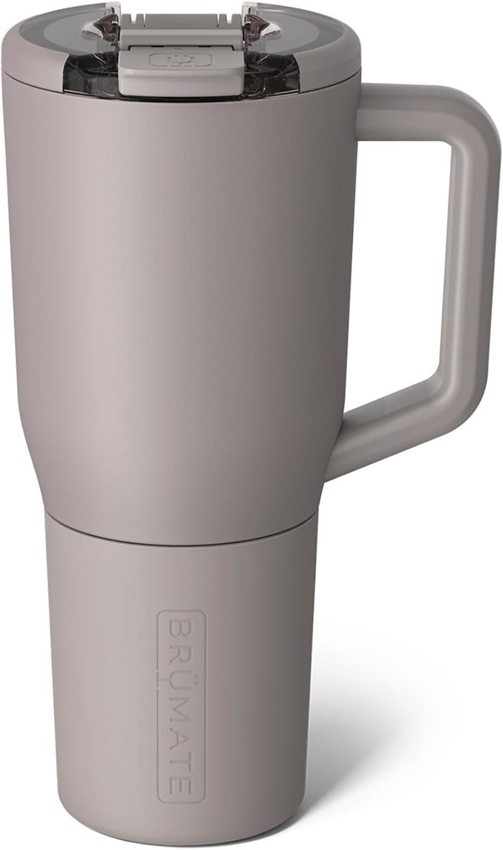 Lekvrije Geïsoleerde Koffiemok met Handvat en Deksel – Roestvrijstalen Beker voor Onderweg