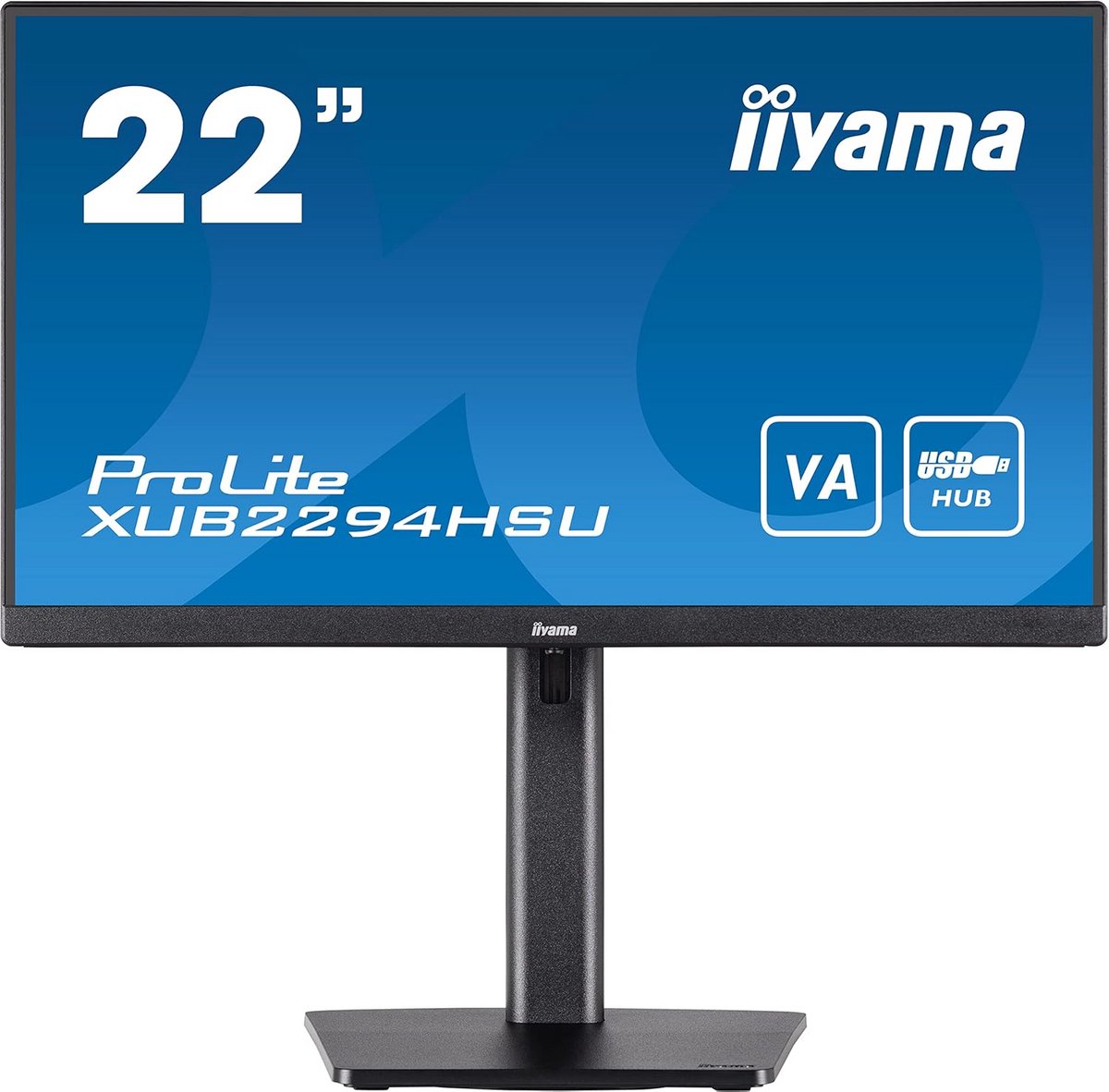 21,5 inch Full HD Monitor VA Paneel 1ms Reactietijd HDMI DisplayPort USB Speakers