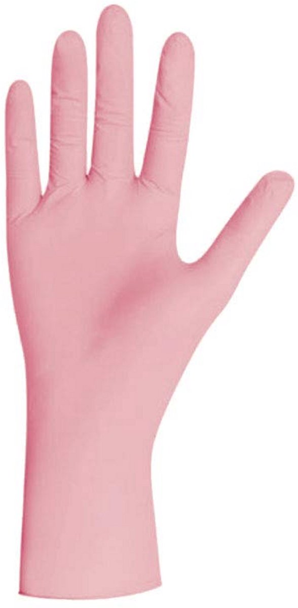 Roze Nitril Wegwerphandschoenen - Poedervrij & Sterk - Geschikt voor Zorg en Thuisgebruik