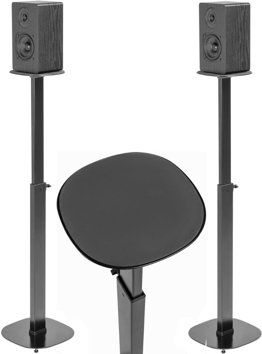 NBAP® Luidspreker Standaard - Speaker Vloerstandaard - Extra Stevig - Zwart