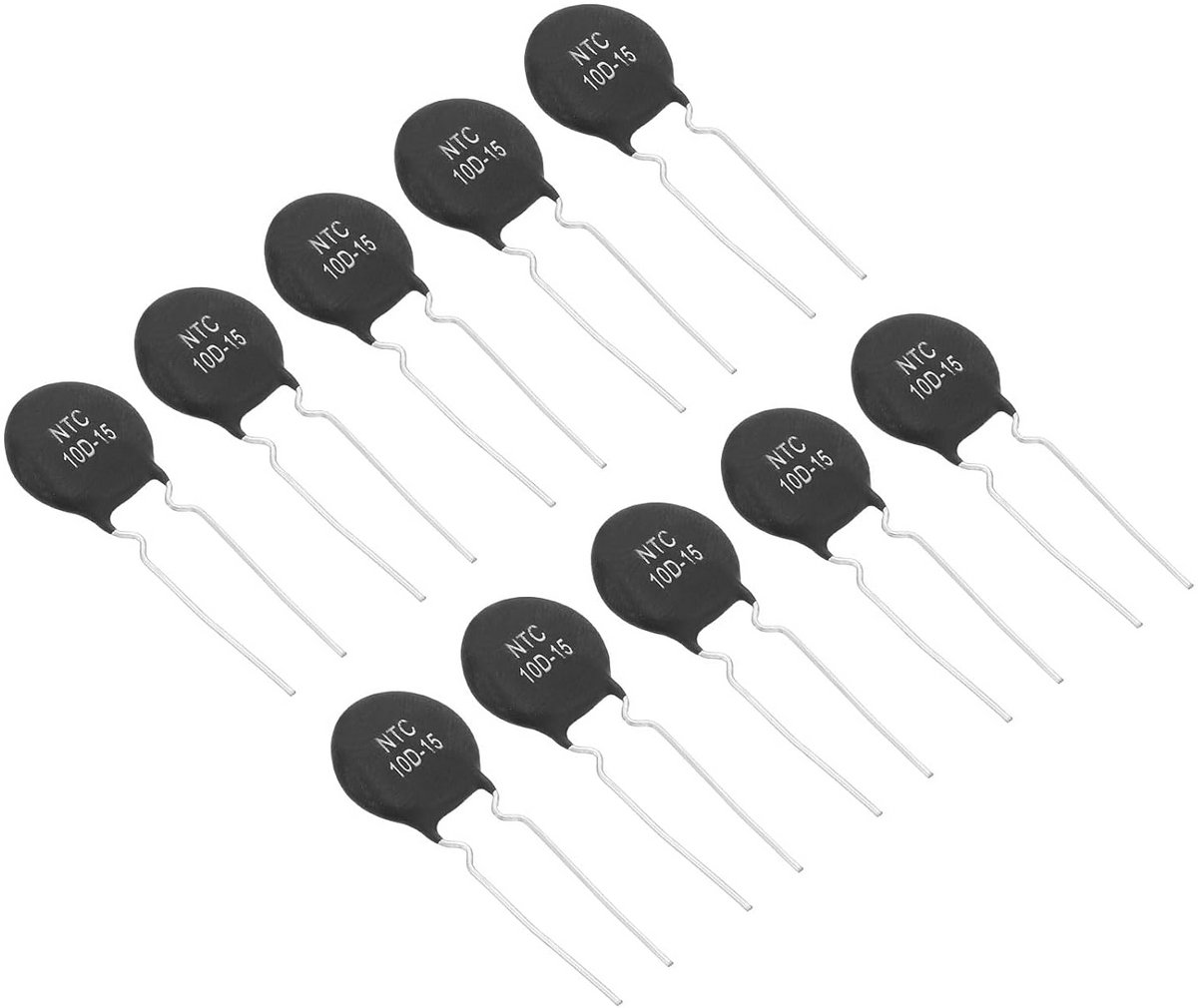 10 Stuks NTC Thermische Weerstanden 10 Ohm Voor Temperatuurmeting en Stroombegrenzing