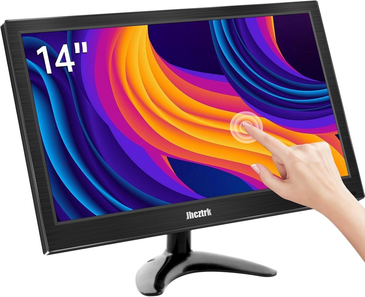 Draagbare Touchscreen Monitor FHD 1080P met Ingebouwde Speakers