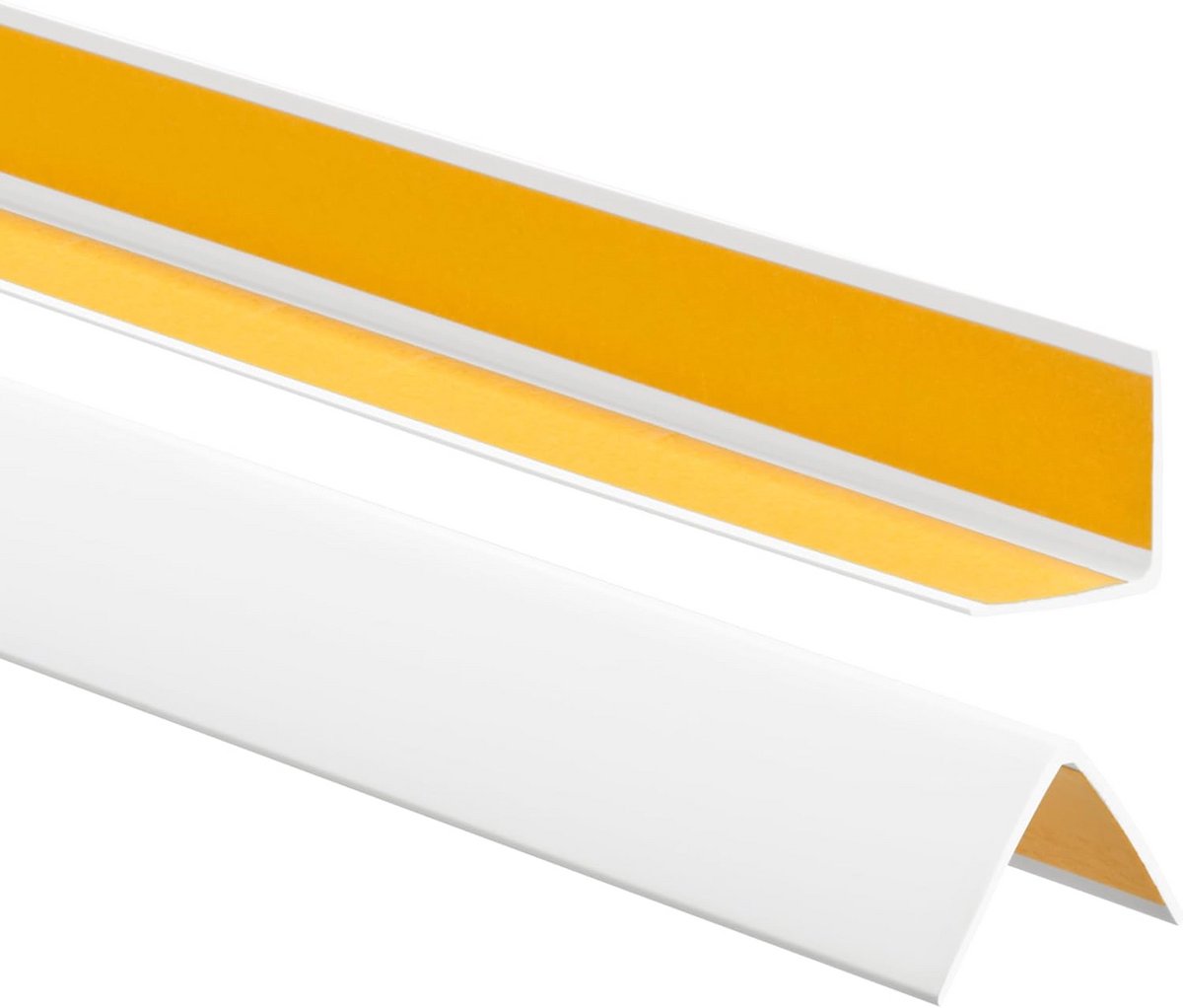Zelfklevend PVC Hoekprofiel 35x35mm Wit - Anti-slip Rand- en Hoekbescherming 100cm