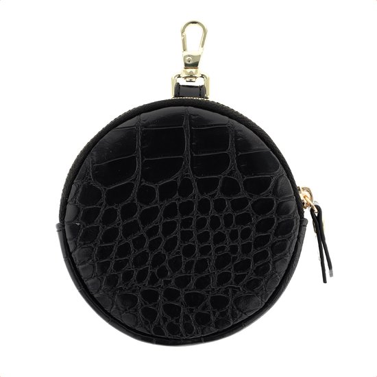 Selencia Mini Pouch - Porte-clés Etui téléphone - Croco Black