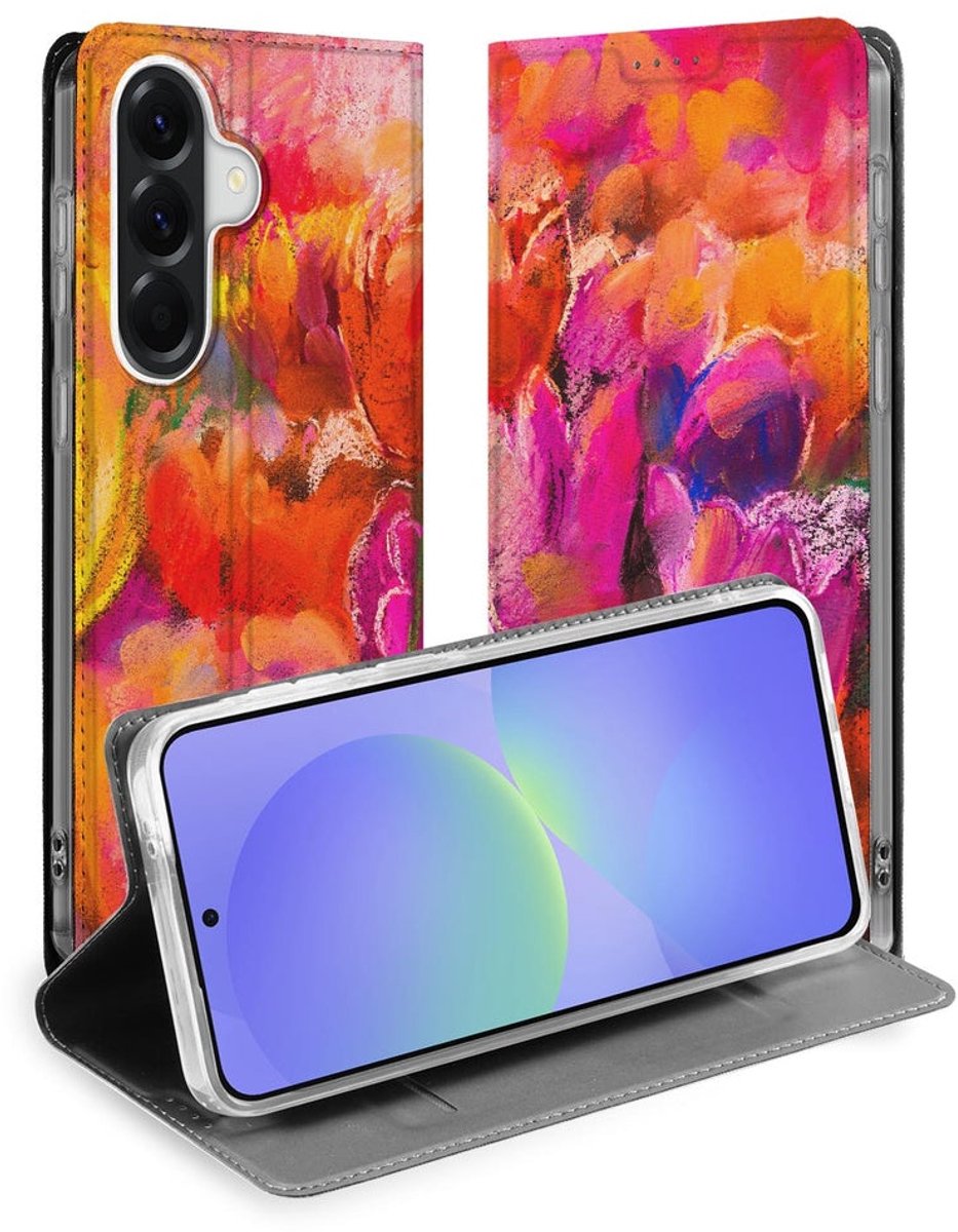 Bookcase Hoesje Samsung Galaxy A37 Tulips