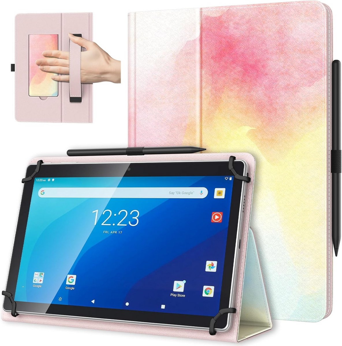 Universele Tablet Hoes 10 inch met Standaard en Stylus Houder voor Android