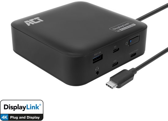 ACT USB-C Docking Station 4K - 2 HDMI monitoren - AC7150