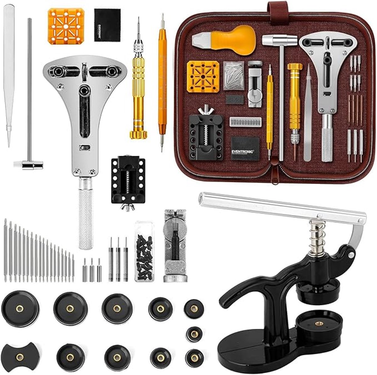 Horloge Reparatie Set - Reparatie Gereedschap - 162 Delig - Tool Kit - Armband Verkorter