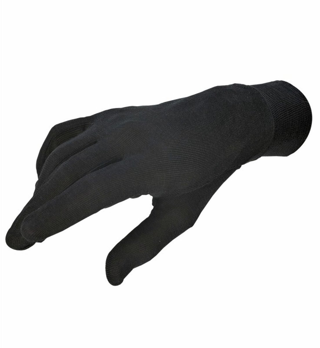 100% zijden skihandschoenen Rywan Zwart