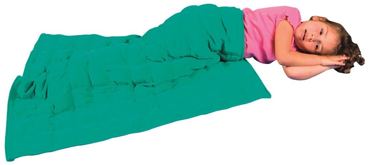Stimove verzwaringsdeken fleece groen voor kinderen en volwassenen.