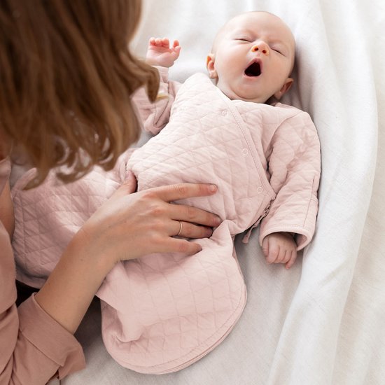 BEMINI Babyslaapzak - MAGIC BAG 0-1m - TOG 1.5 - Gewatteerd comfort - Blush — afbeelding 5