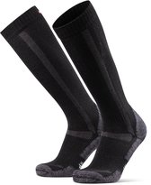 DANISH ENDURANCE Chaussettes de marche en laine mérinos - Hauteur genou - Pour femmes et hommes - 1 paire - Zwart 43-47