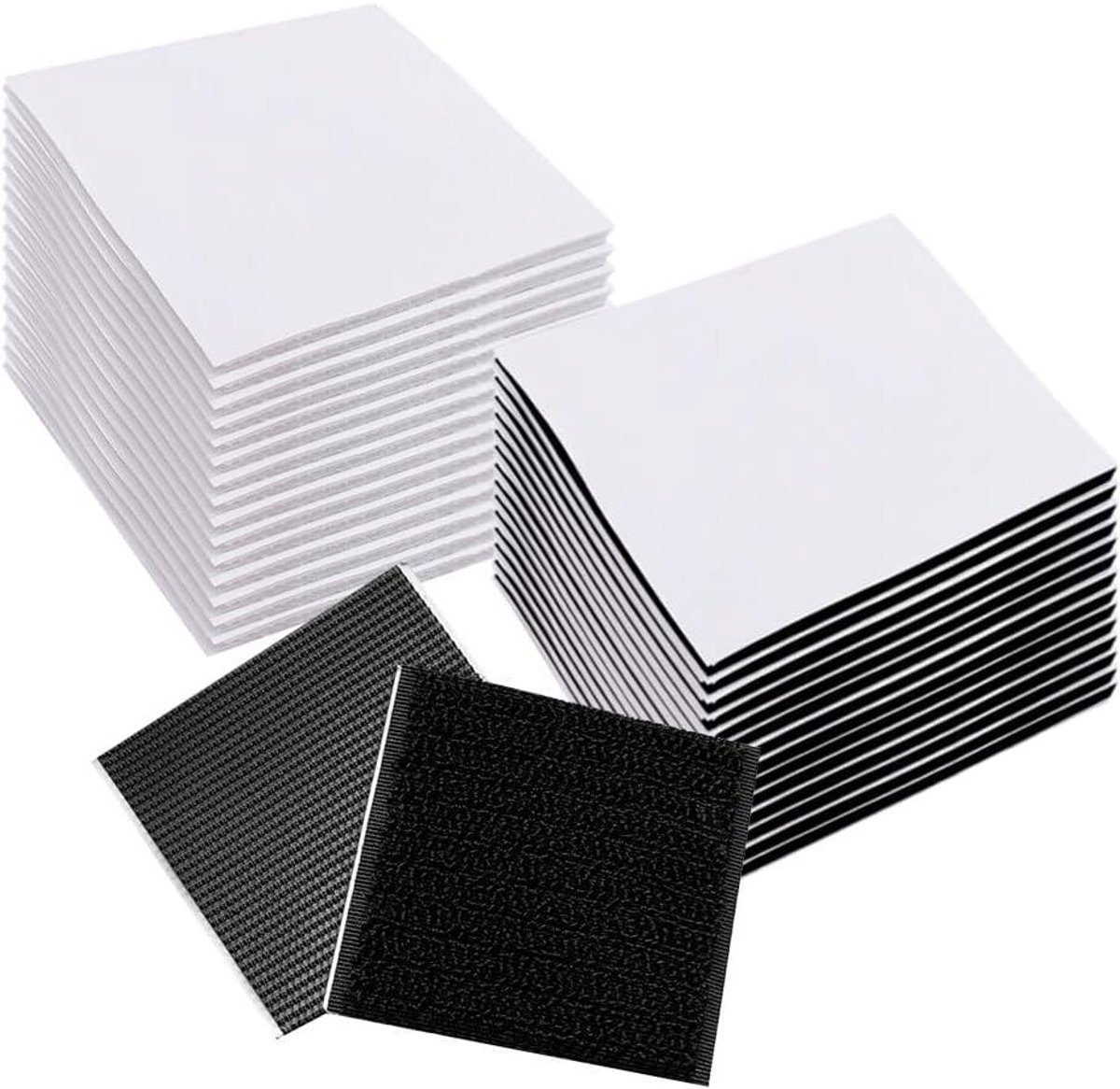 Klittenband & Zelfklevende Pads - Set van 30 Stuks voor Antislip Gebruik Thuis en Op Kantoor
