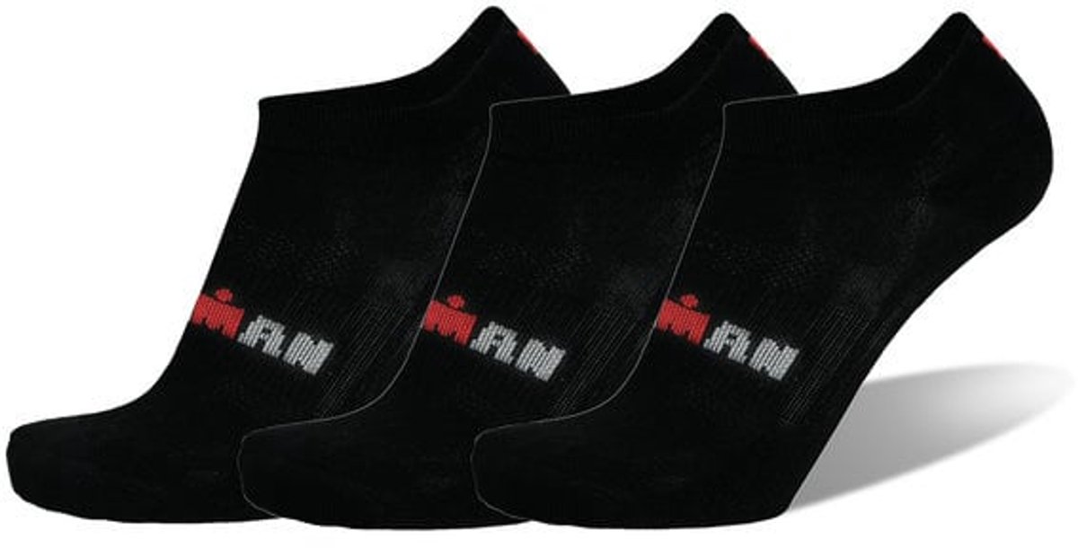 Ironman Multisport sokken 3 pack - zwart - Schoenmaat: S: 35-38