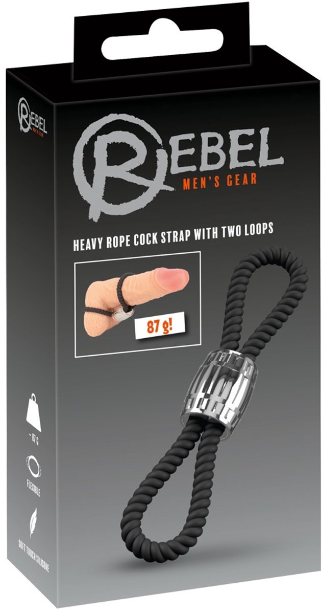 Rebel Heavy Rope Cock Strap 2L