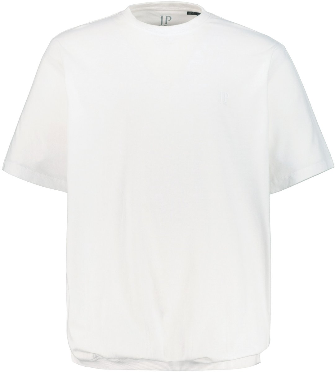 JP 1880 - Heren - T-shirt basic Buik-Fit korte mouwen - Sneeuwwit - Maat 9XL