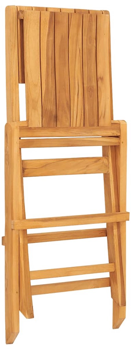 vidaXL - Tuinstoelen - inklapbaar - 8 - st - 47x62x90 - cm - massief - teakhout