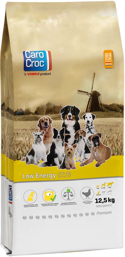 Carocroc Low Energy 22/8 - Hondenvoer - 12,5 kg