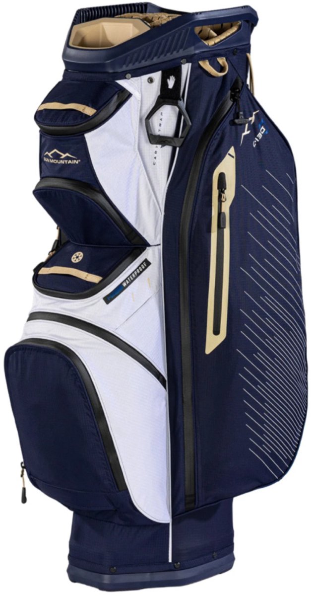 Sun Mountain C130 H2NO Waterproof Cartbag - Blauw Wit Goud