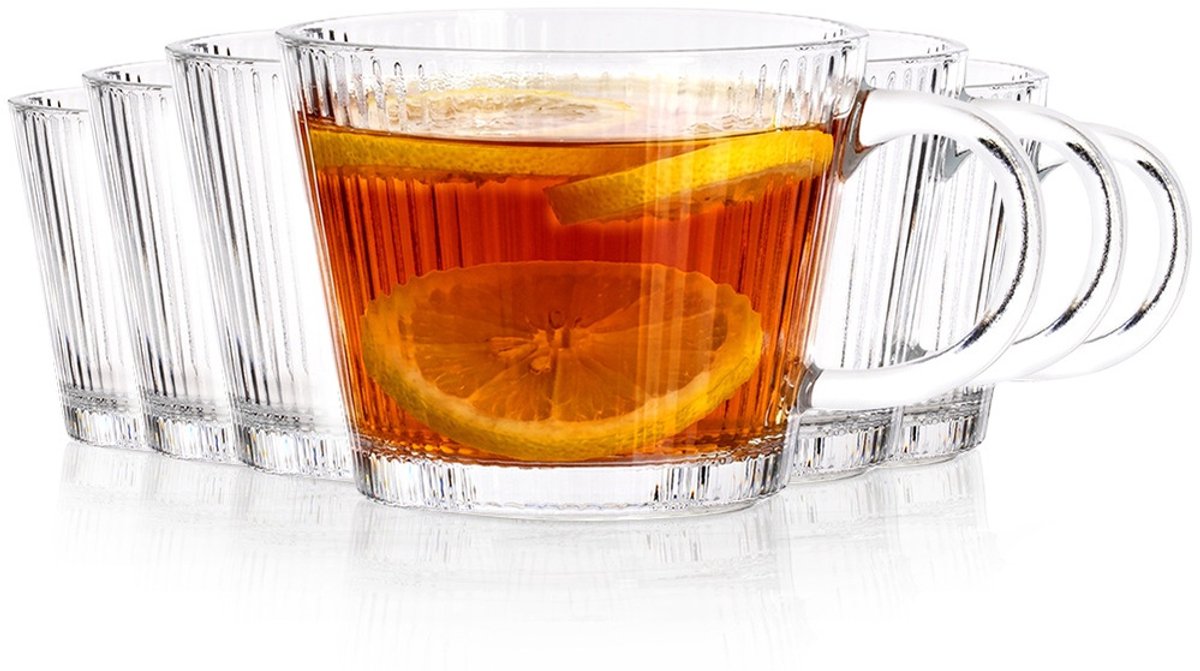 Drinkglazen voor Koffie en Thee 370 ml 6 stuks - Waterglazen - Glazen - Limonadeglazen