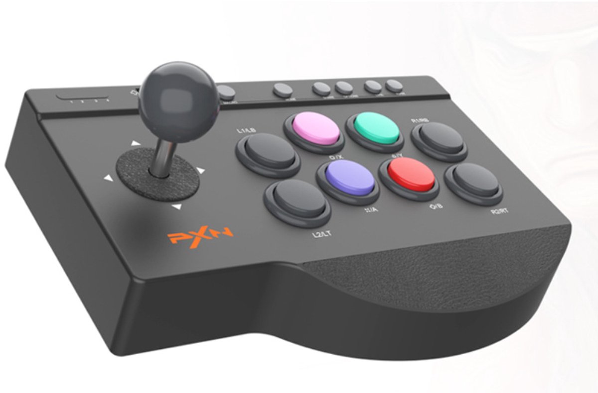 PXN 0082 – Arcade Stick – Fighting Game Joystick – USB – PC & Console – Zwart
