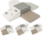 KOMFOTTEU 6 delig Schuimblokken - Montessori-klimblokken - van kunstleer en schuim - Soft Play Foam Blokken - Reuze Bouwblokken - voor kinderen vanaf 1