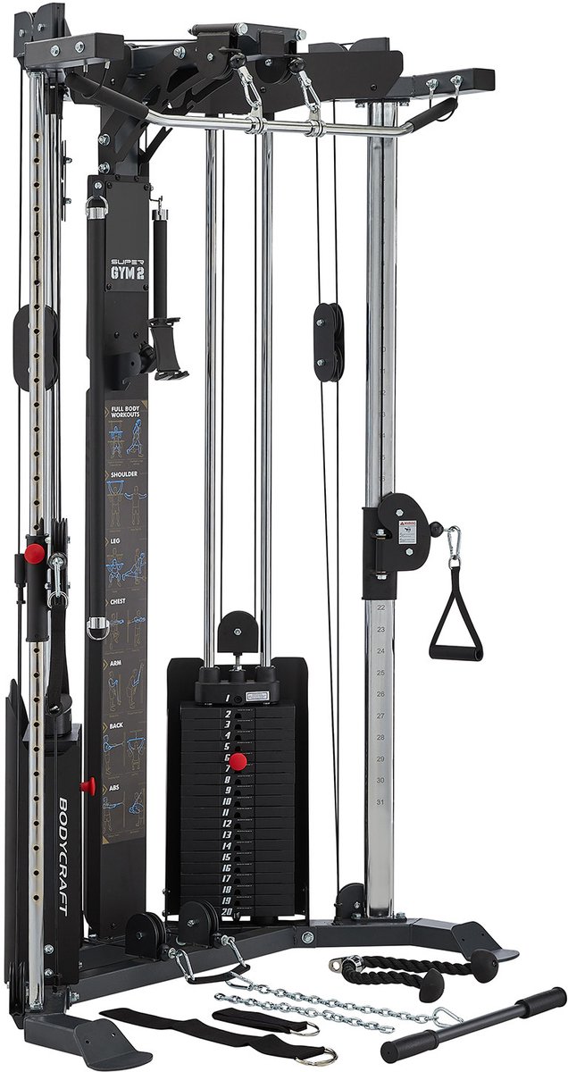 BodyCraft Super Gym SG2 Multigym – Krachtstation met Dubbele Kabel